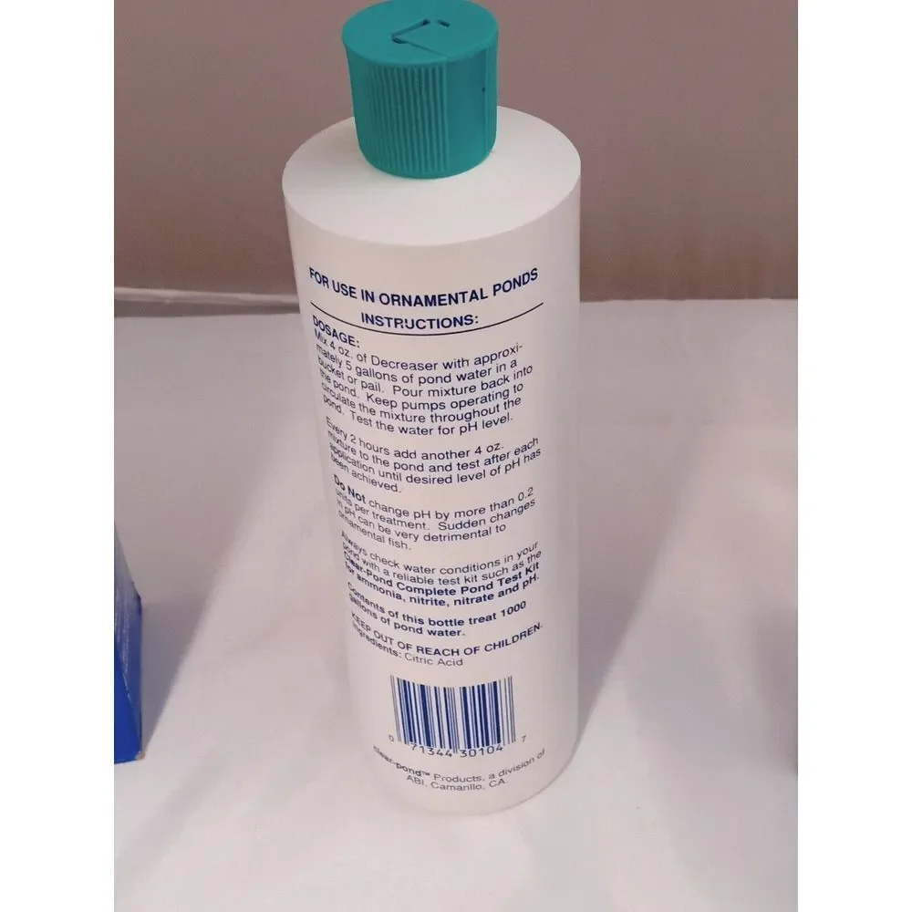2 - CLEAR POND PH DOWN‎ Pond Water PH Reducing Solution 16-Ounce Bottle, White